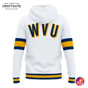 West Virginia Mountaineers 2026 White Throwback New Hoodie
