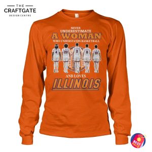 Lllinois Fighting Lllini 2026 Never Underestimate A Woman T-Shirt
