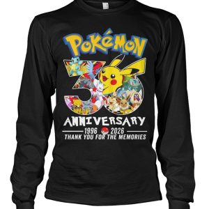Pokémon 1996-2026 Thank You For The Memories T-Shirt