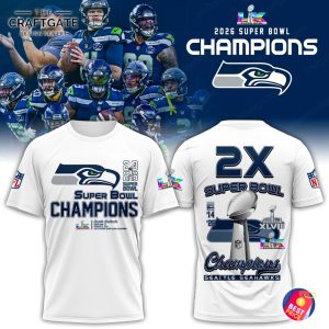 Seattle Seahawks 2026 2x Super Bowl Hoodie
